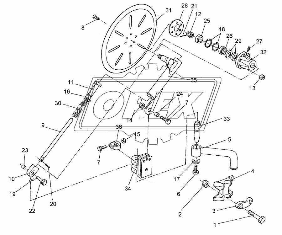 Trip disc-coulter X140-X160 RE 500 G