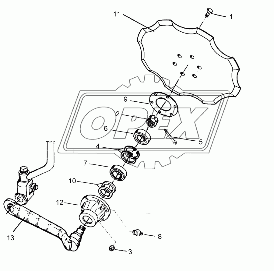 Disc arm D500-Z Z50