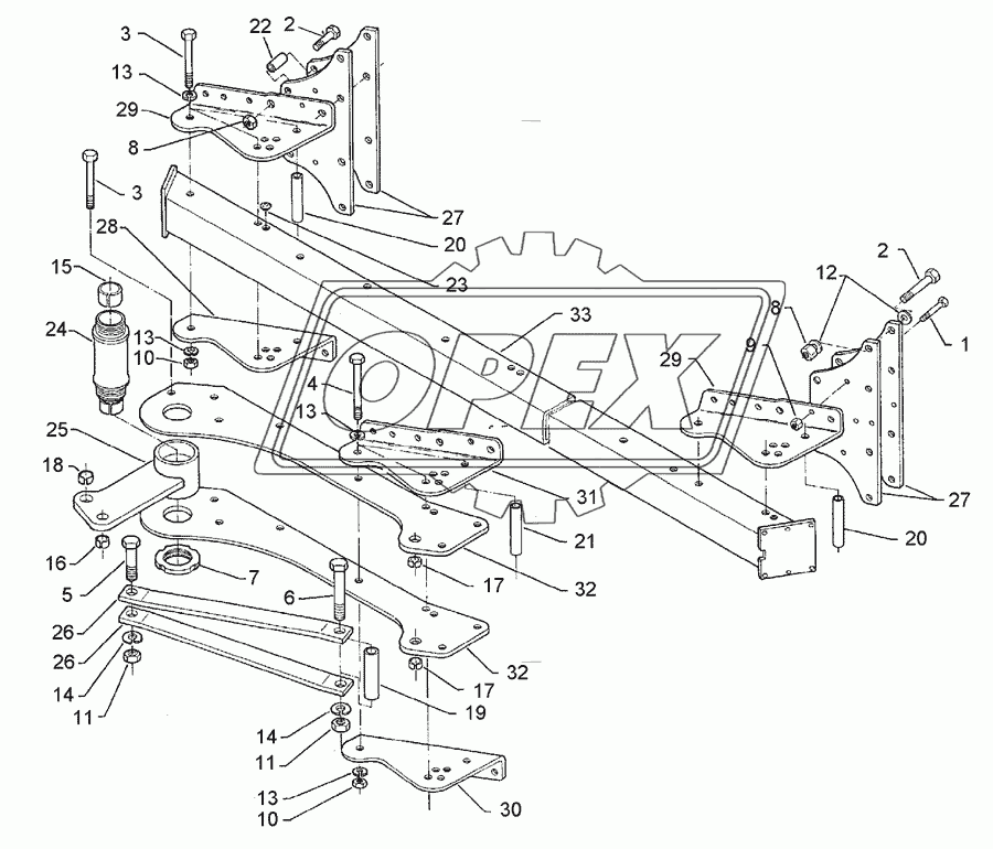 Basic frame E8-140-4-1000