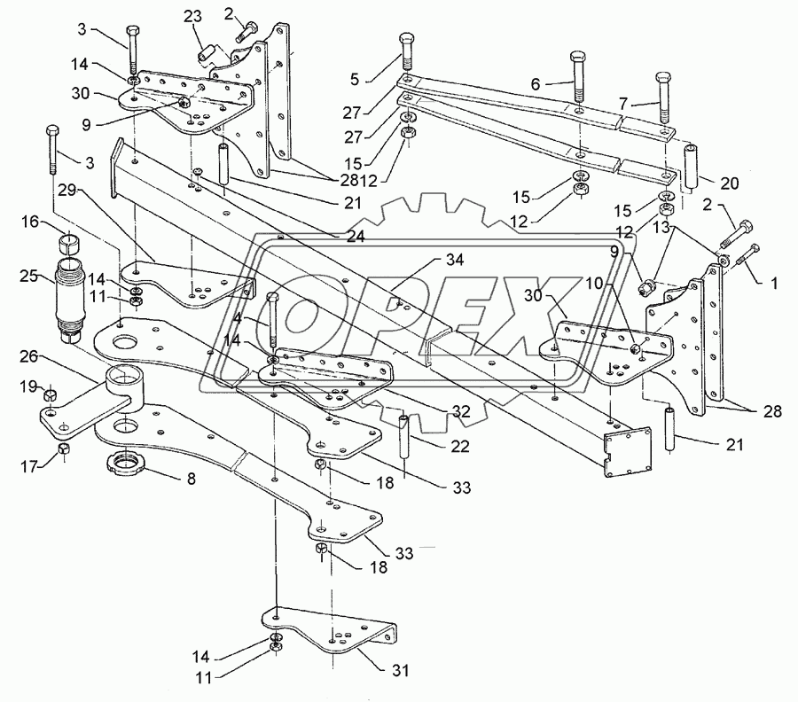 Basic frame E8-140-6-1000