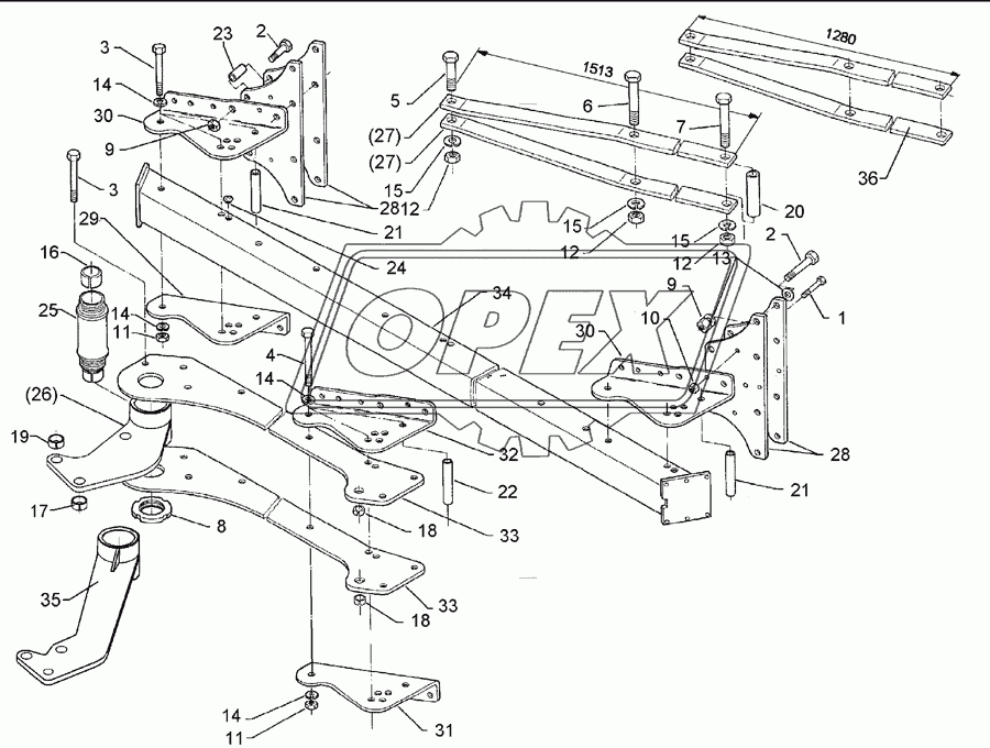 Basic frame E8-0F-140-6-900