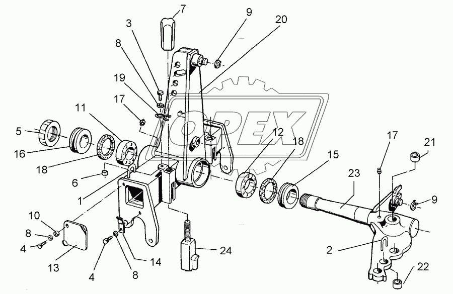 Turnover mechanism E120