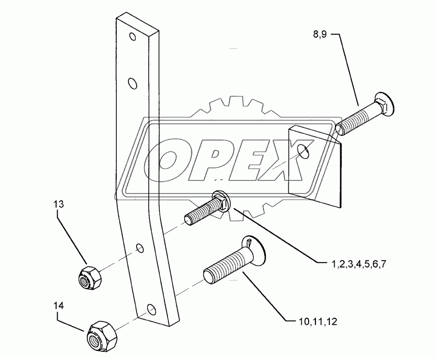 Bolts for leg Dural