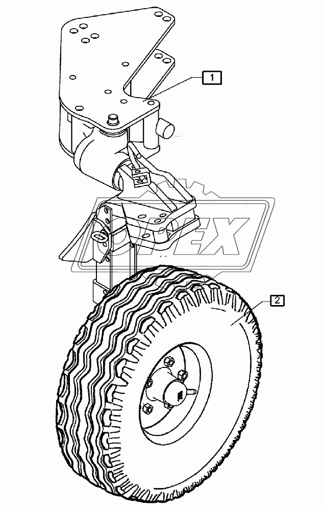 Uni-wheel E8 10.0/75-15.3