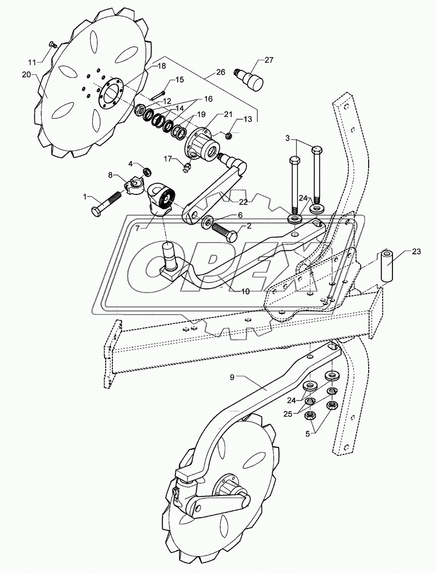 Disc coulter E8 D500Z