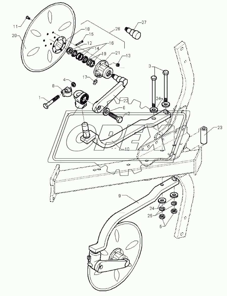 Disc coulter E8 D500-M G