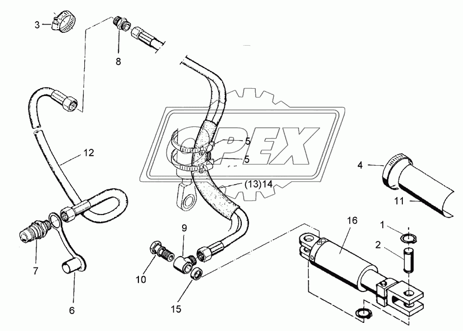 HY-front furrow adjustment DZ80/40/100-615