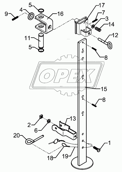 Stand V-R750-800 915mm