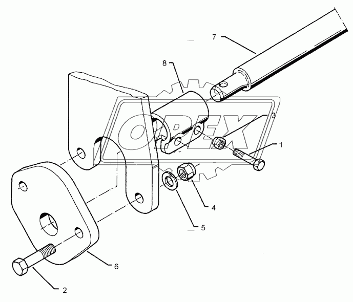 Lower link connection E55 L3 Z2