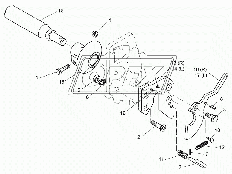 Lower link connection E55FH L2 Z2