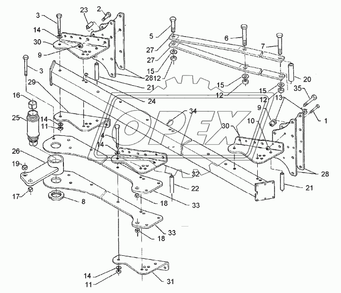 Basic frame E9-160-6-1000