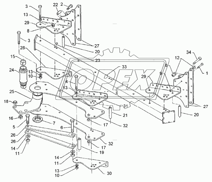 Basic frame E9-OF-160-4-900