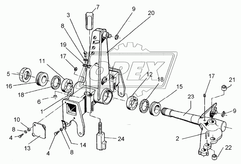 Turnover mechanism E120