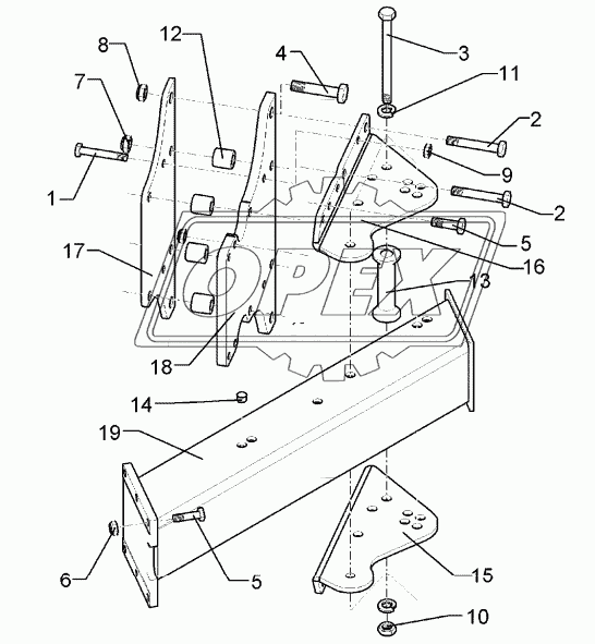 Frame extension E9-160-1200/1000