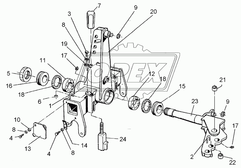 Turnover mechanism E120-L