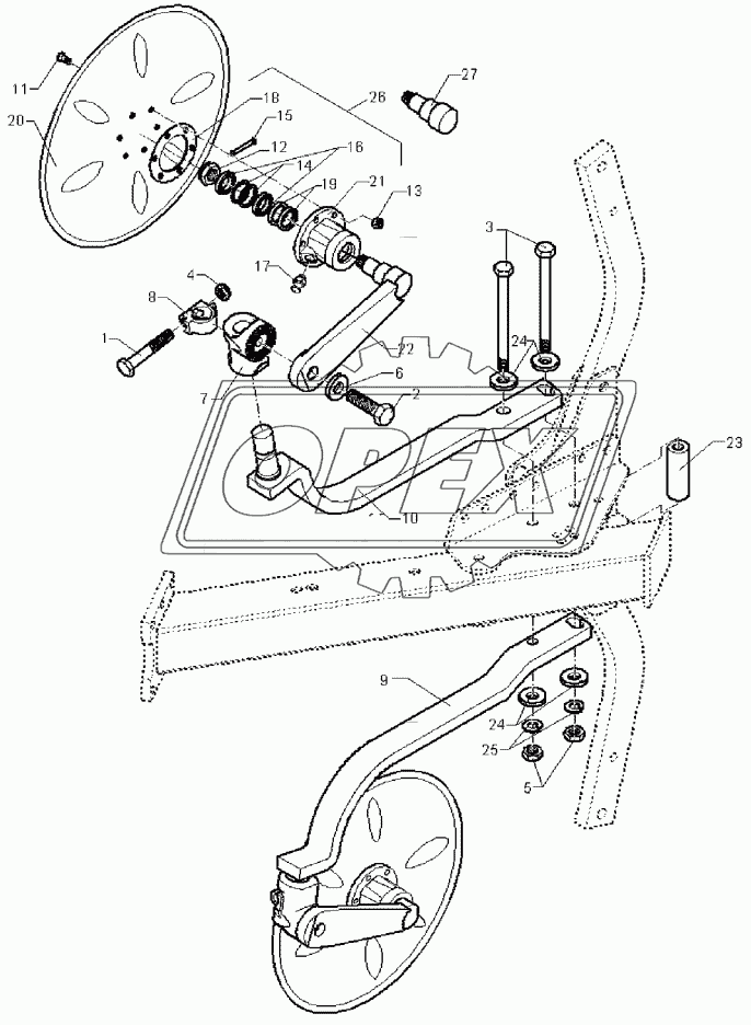 Disc coulter E9 D500-M G