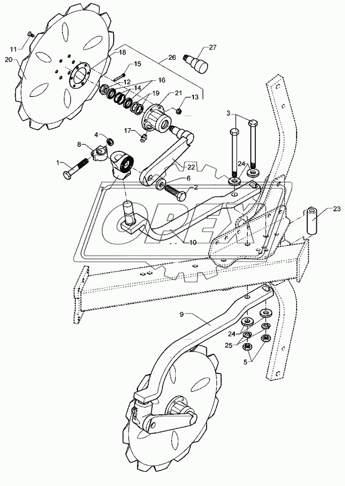 Disc coulter E9 D500-M Z