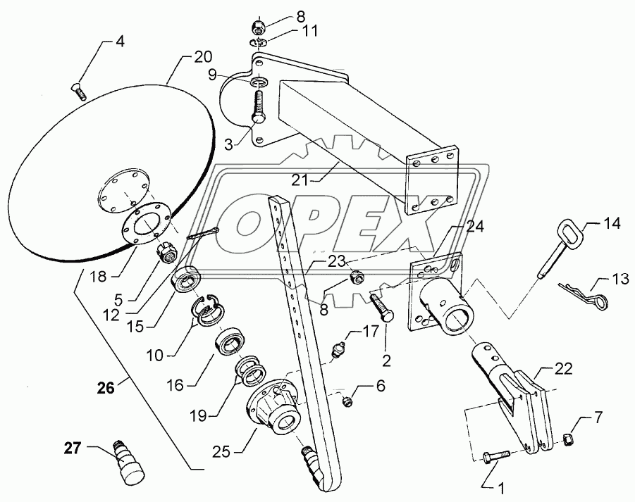 Headland attachment disc GPS-E9-D530