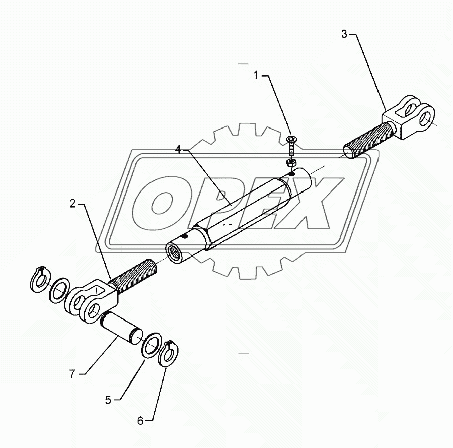 Turnbuckle	TR36x3/750/570 D35