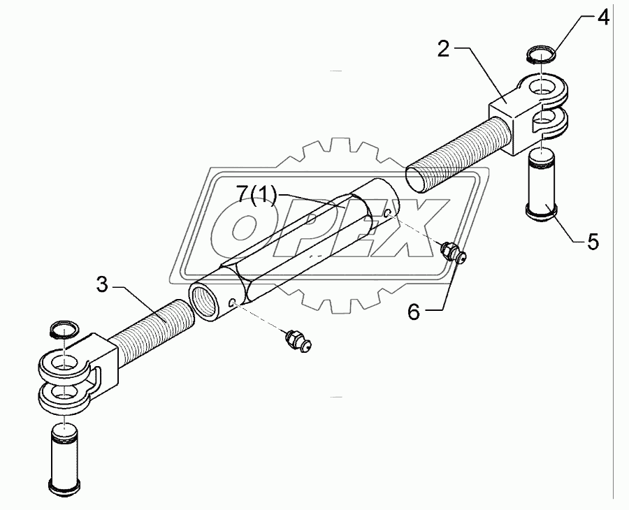 Turnbuckle	TR36x3/750/570