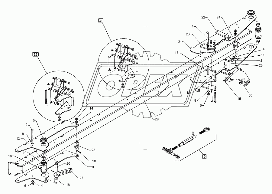 Basis frame, front	Euro-Titan 10 6-100