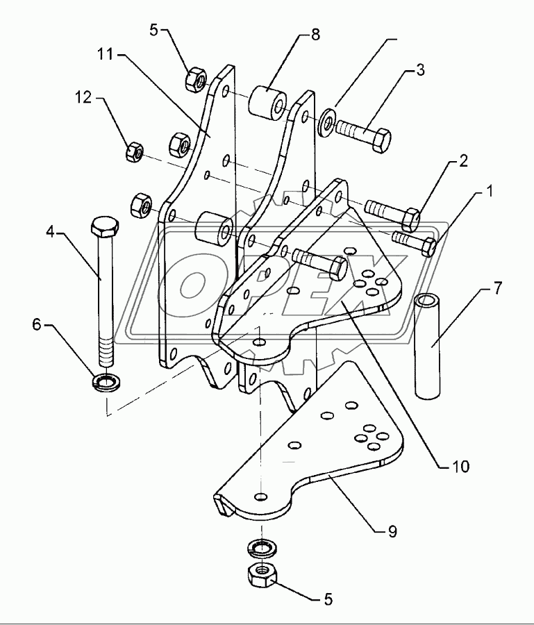 Adjusting bracket	E10-204