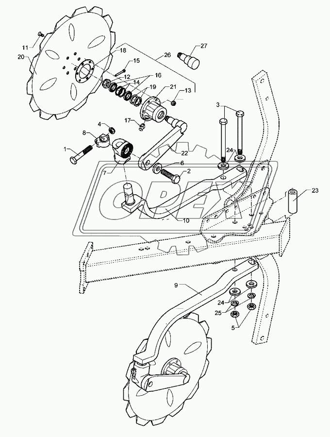 Disc coulter E10 D500Z