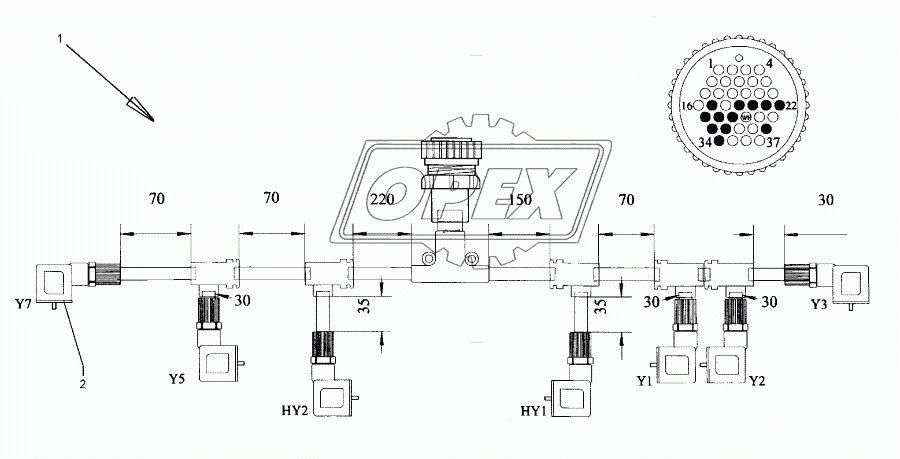 Cable form	20-P