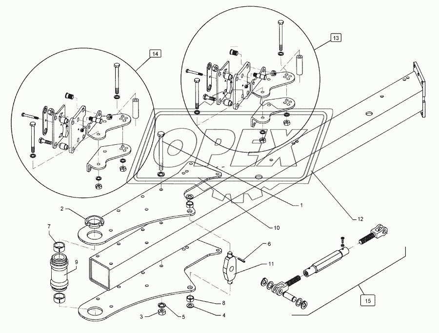 Basic frame, rear Euro-Titan 10X 3-100