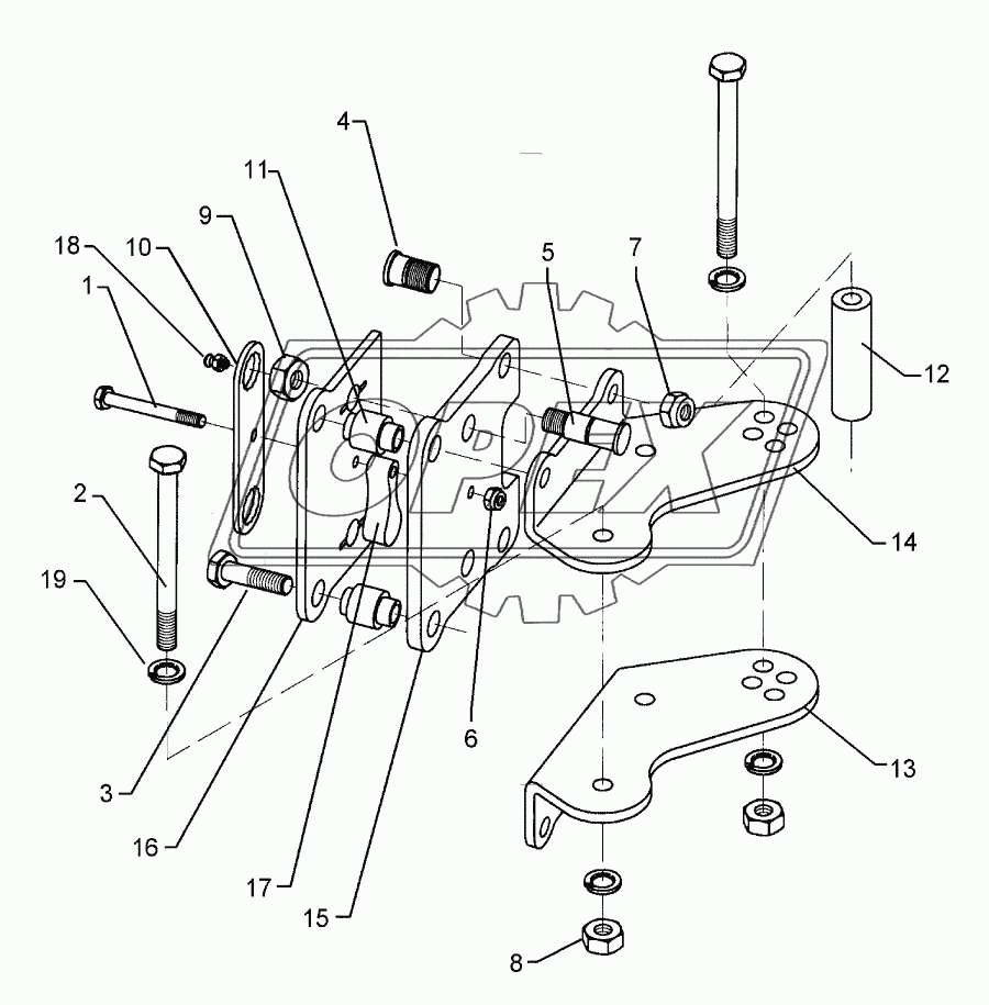 Adjusting bracket E10X-180