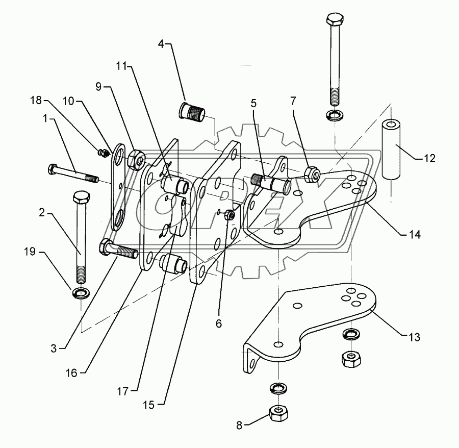 Adjusting bracket E10X-204