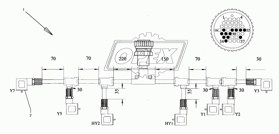 Cable form	20-P