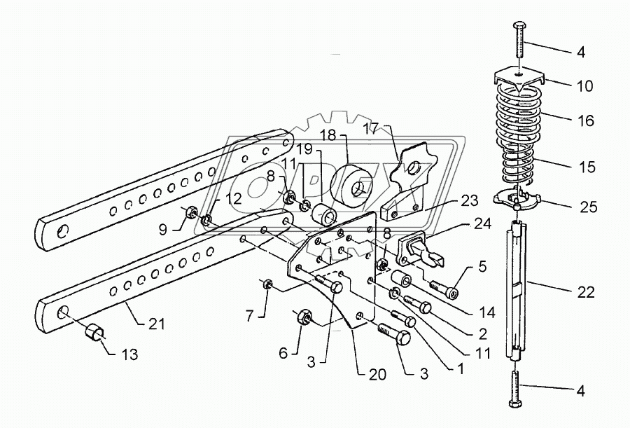 Trip device with roller 80x35-V