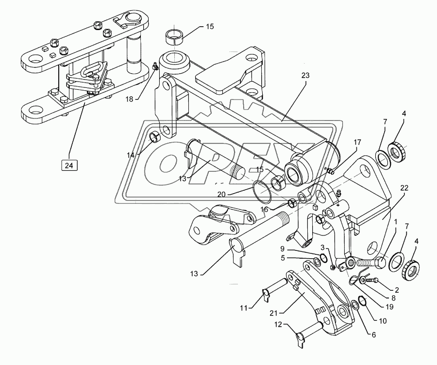 Turnover mechanism 60x240 Vari-Titan 10