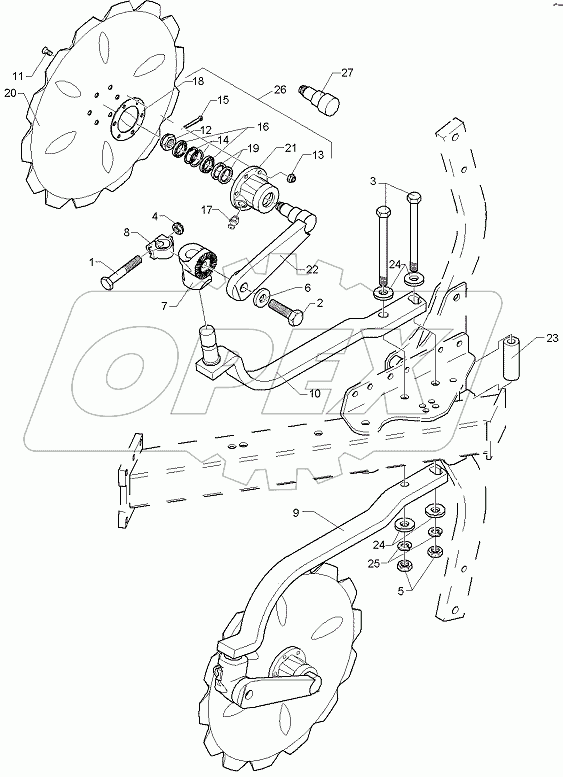  657 7834 Disc coulter