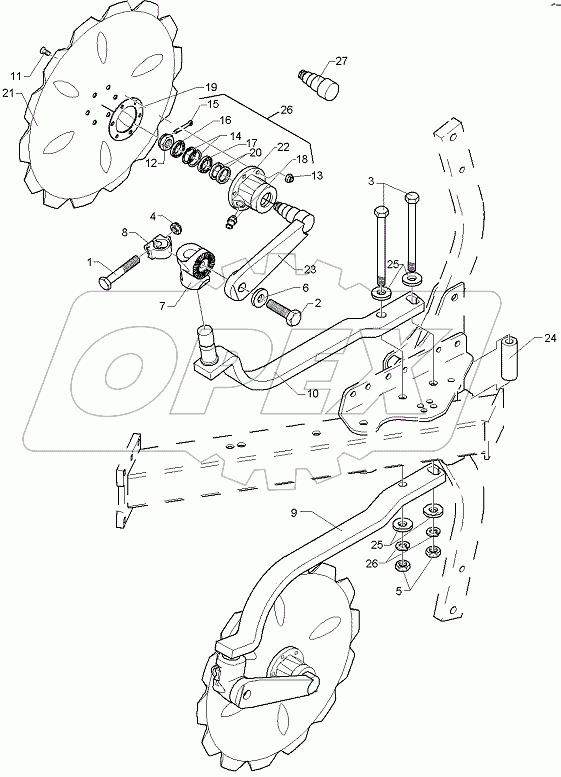  657 7836 Disc coulter