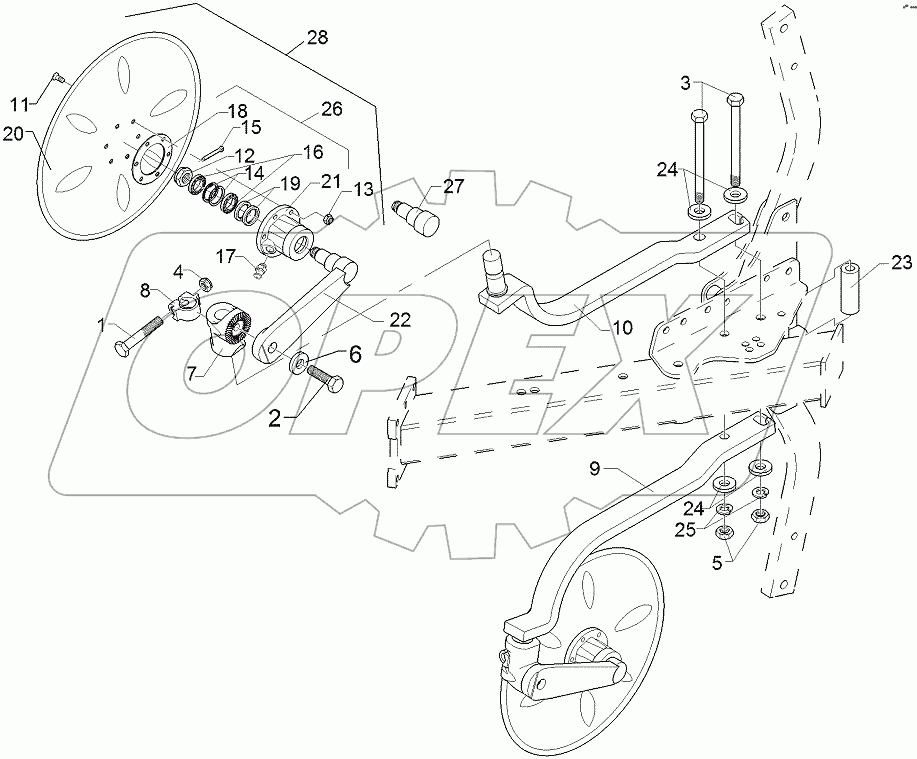  657 7850 Disc coulter