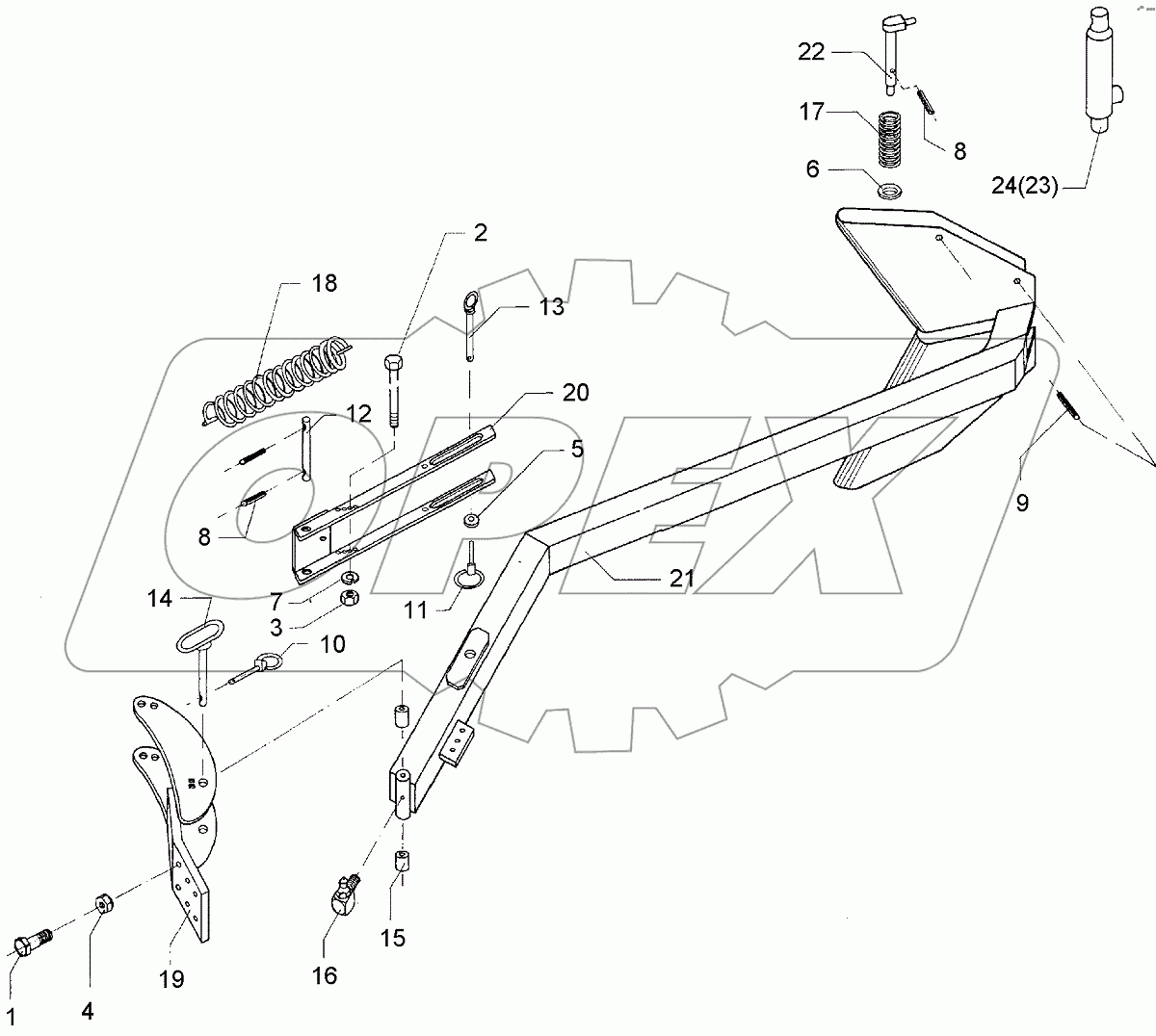  622 2615 Attachment arm