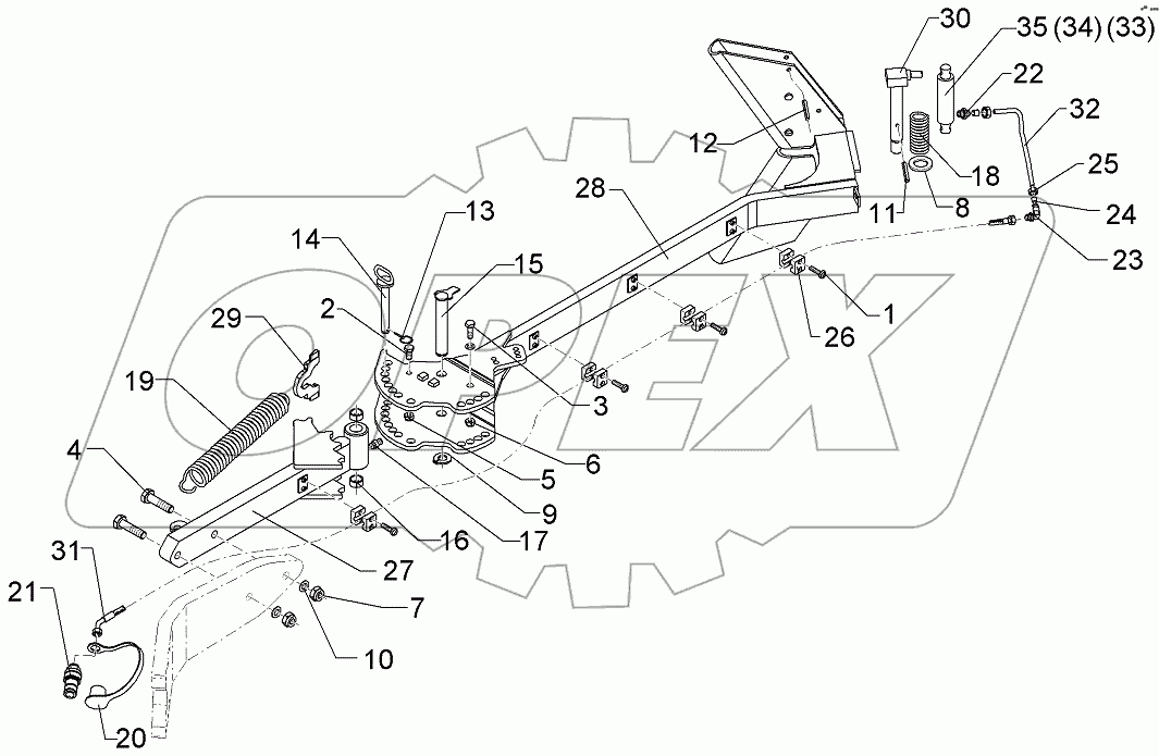  622 2661 Attachment arm