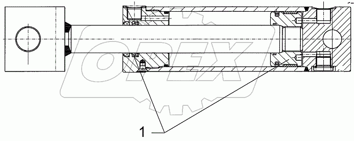 575 2314 Hydraulic ram