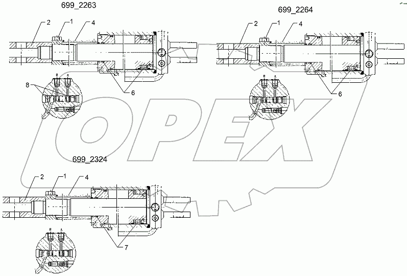  575 2419 Swing-in ram