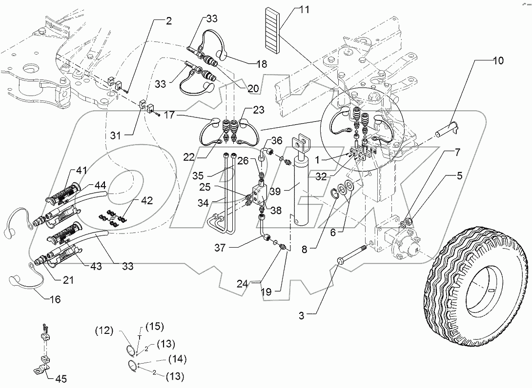  675 1150 Hydraulic assembly