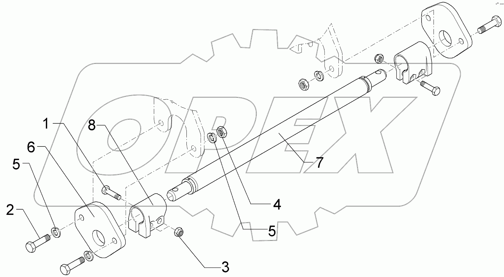  661 1388 Lower link connection