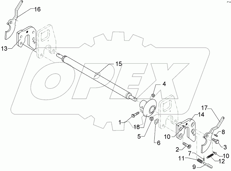  661 1402 Lower link connection