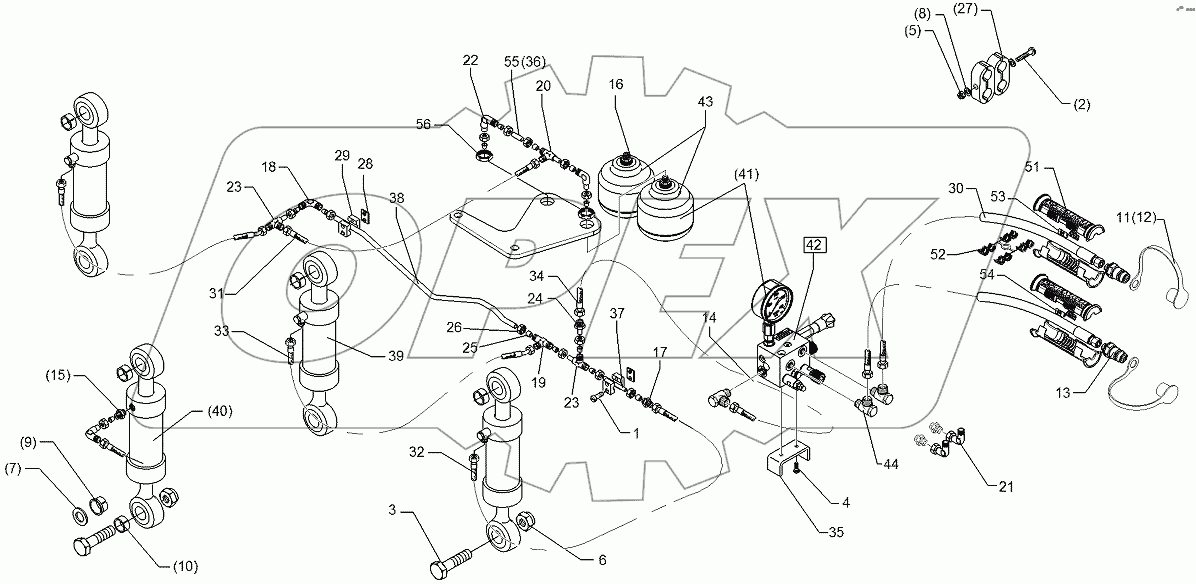  675 1095 Hydraulic assembly