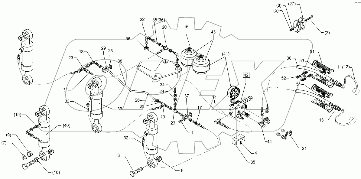  675 1103 Hydraulic assembly