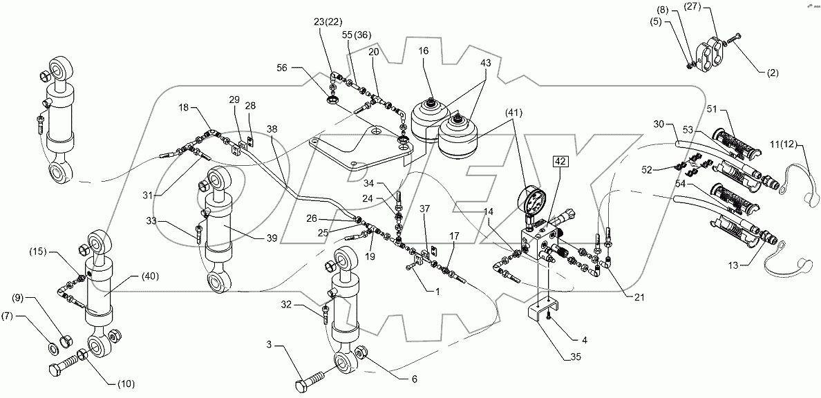  675 1104 Hydraulic assembly