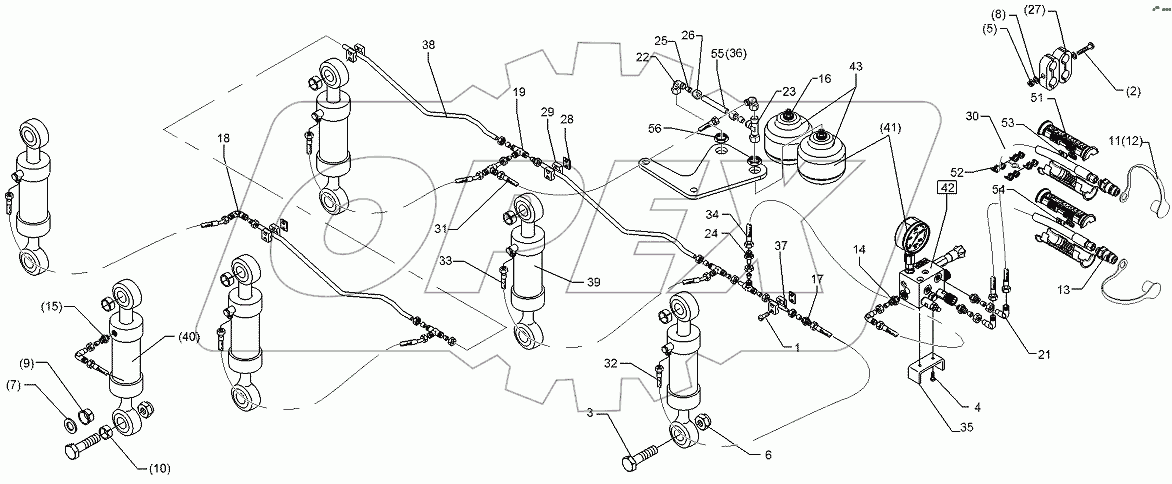  675 1105 Hydraulic assembly