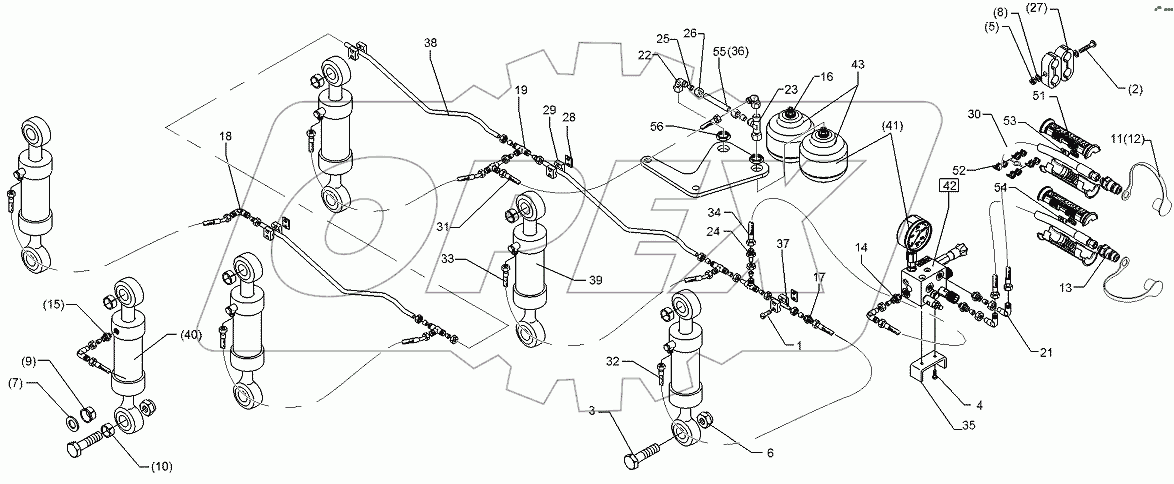  675 1110 Hydraulic assembly