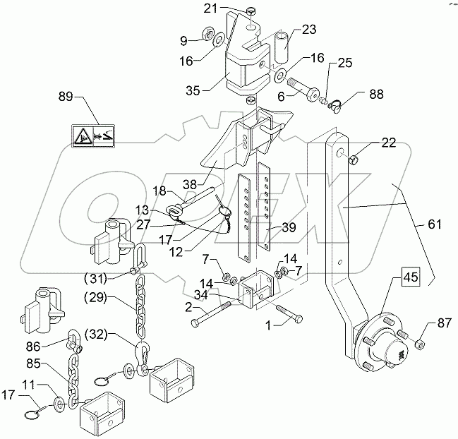  548 2620 Wheel stalk